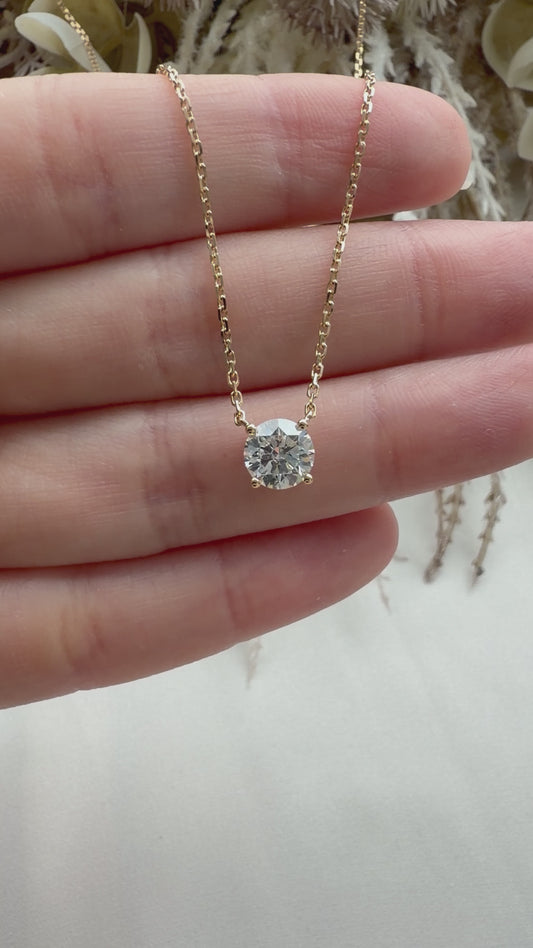 Labgrown Diamond Solitaire Necklace